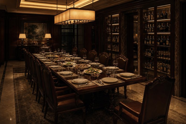 Scene reference, the Su family dining room